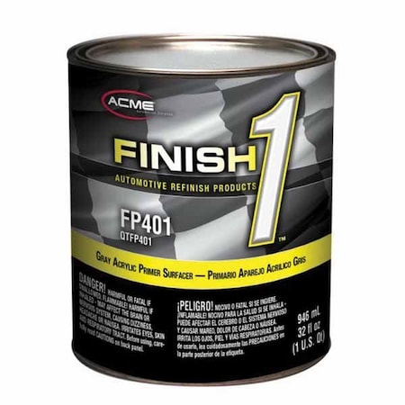 Finish 1 Acrylic Primer Surfacer; Gray Quart FP40114